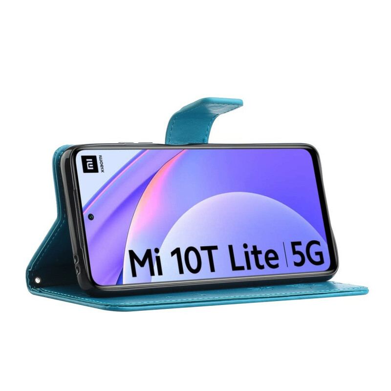 Capa Flip Para Xiaomi Mi 10T Lite Borboletas Asiáticas
