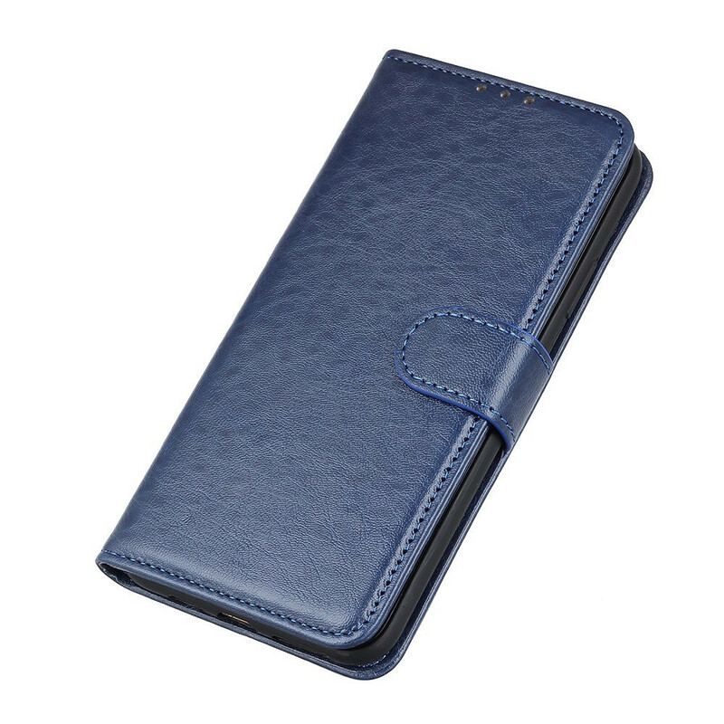 Capa Flip Para Xiaomi Mi 10T Lite Couro Sintético Texturizado