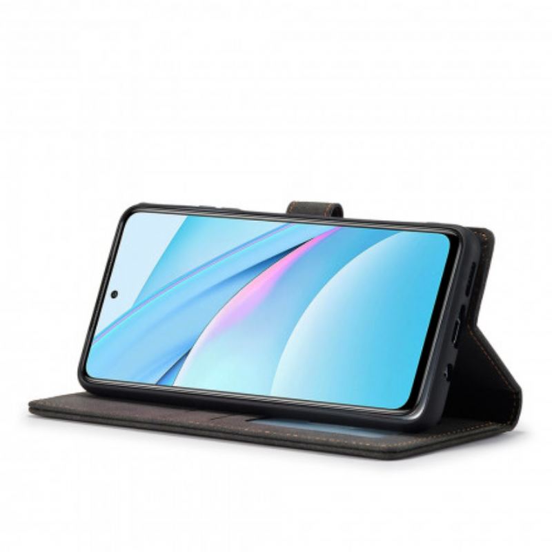 Capa Flip Para Xiaomi Mi 10T Lite Forwenw Efeito Couro