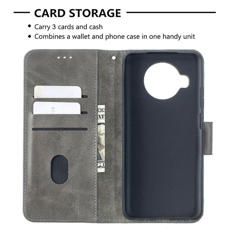 Capa Flip Para Xiaomi Mi 10T Lite Pele De Crocodilo