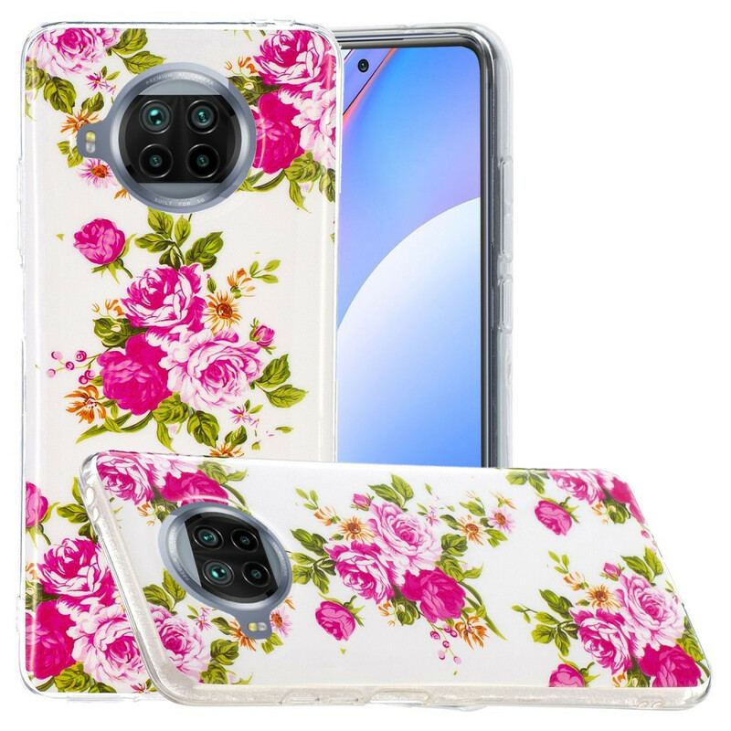 Capa Para Xiaomi Mi 10T Lite Flores Neon Liberty