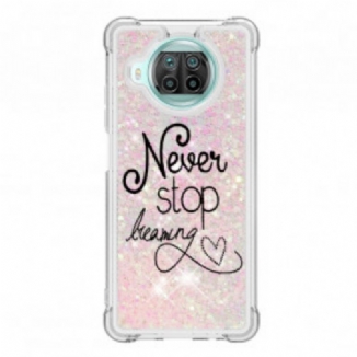 Capa Para Xiaomi Mi 10T Lite Nunca Pare De Sonhar Com Glitter