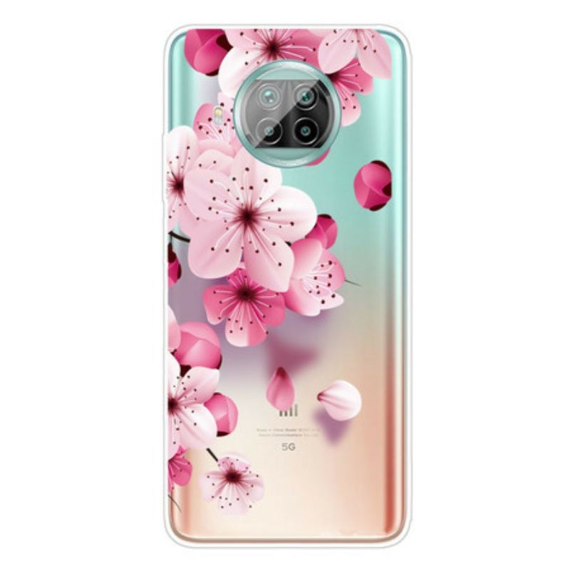 Capa Para Xiaomi Mi 10T Lite Pequenas Flores Cor De Rosa