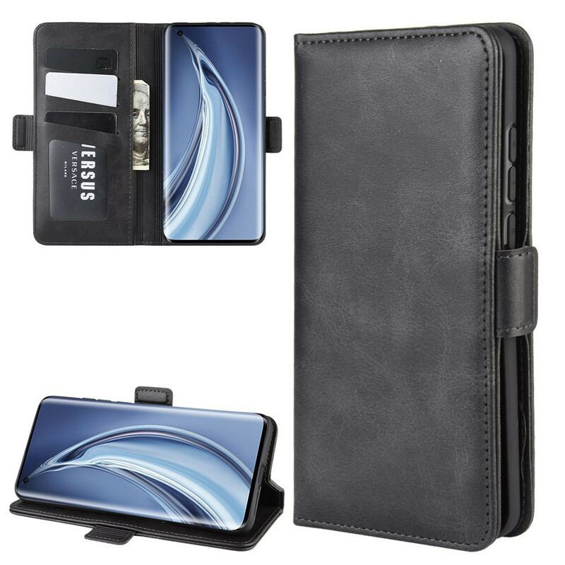 Capa De Couro Para Xiaomi Mi 10 / 10 Pro Flip Aba Dupla