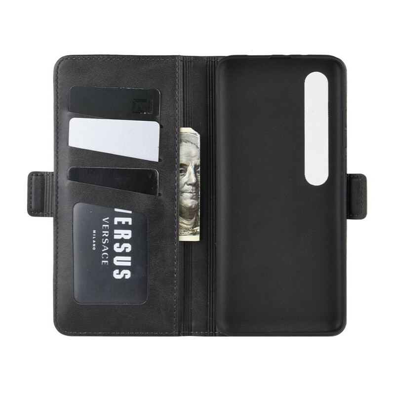 Capa De Couro Para Xiaomi Mi 10 / 10 Pro Flip Aba Dupla