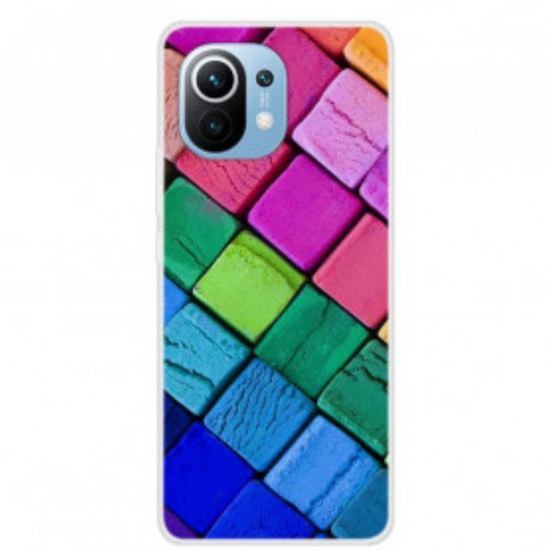 Capa De Celular Para Xiaomi Mi 11 (5G) Cubos Coloridos