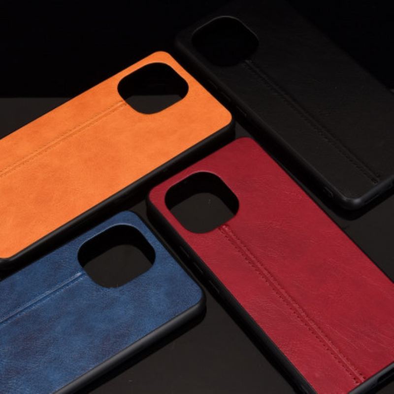 Capa De Celular Para Xiaomi Mi 11 (5G) Efeito Couro Couture