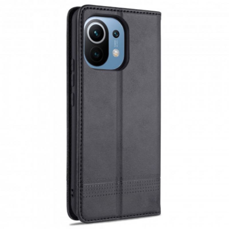 Capa De Celular Para Xiaomi Mi 11 (5G) Flip Estilo De Couro Azns