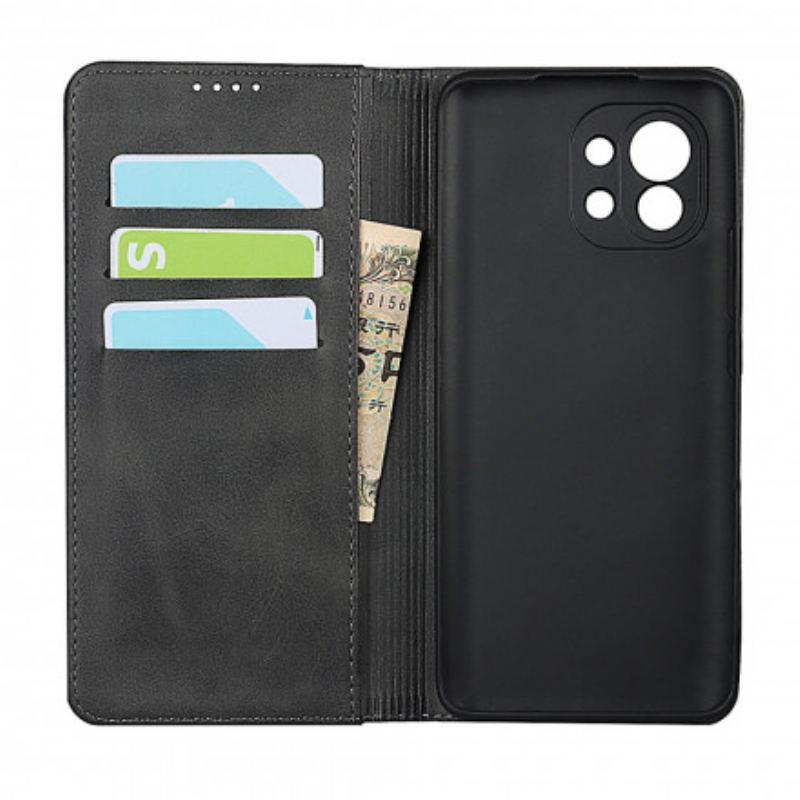 Capa De Celular Para Xiaomi Mi 11 (5G) Flip Estilo Design De Couro