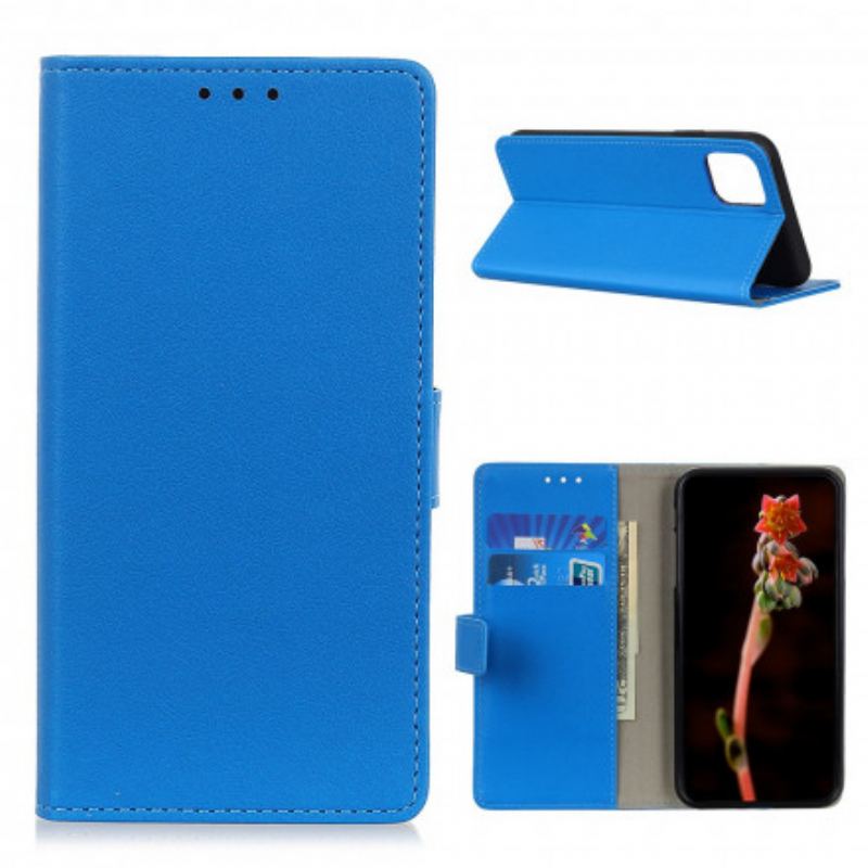Capa Flip Para Xiaomi Mi 11 (5G) Couro Falso Clássico