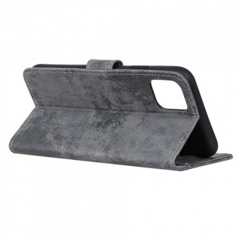 Capa Flip Para Xiaomi Mi 11 (5G) Couro Falso Vintage