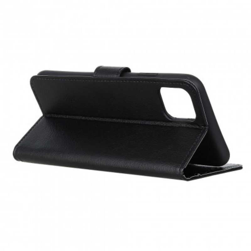 Capa Flip Para Xiaomi Mi 11 (5G) Couro Sintético De Lichia Tradicional