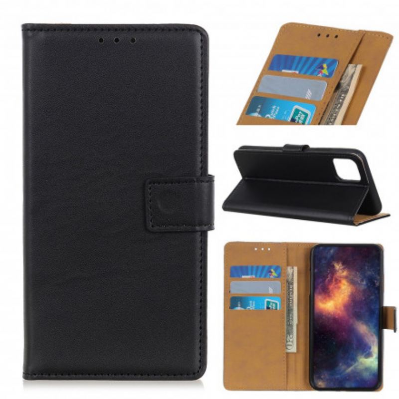 Capa Flip Para Xiaomi Mi 11 (5G) Couro Sintético Liso