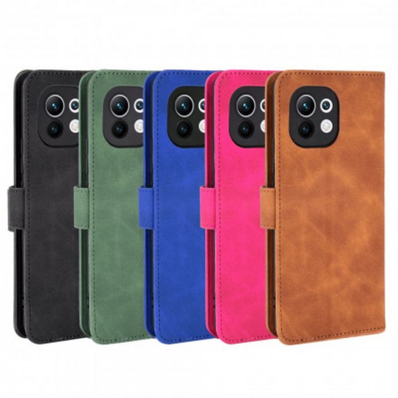 Capa Flip Para Xiaomi Mi 11 (5G) Toque De Pele