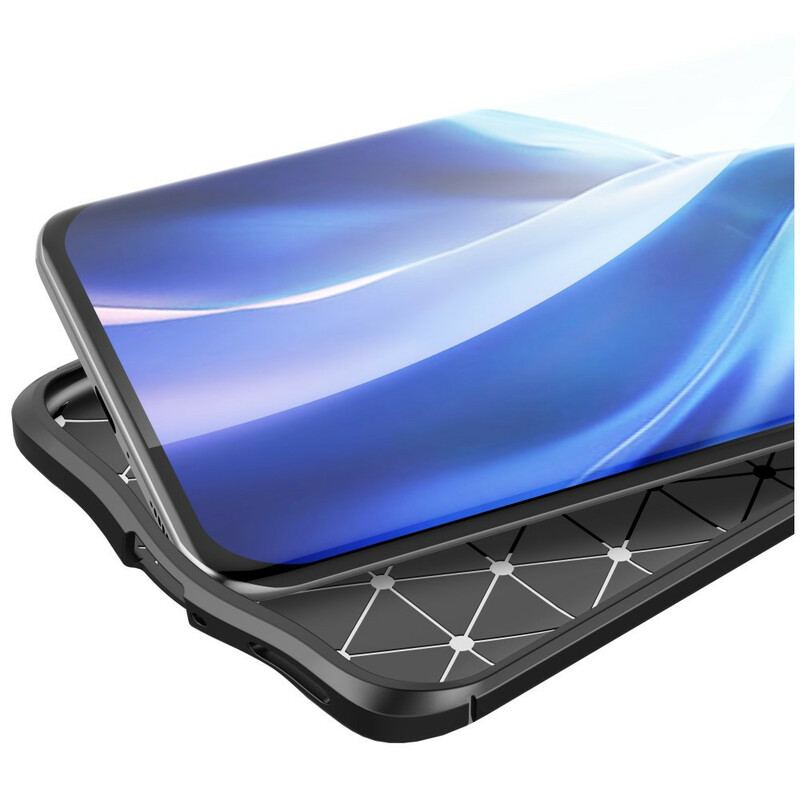 Capa Para Xiaomi Mi 11 (5G) Linha Dupla Efeito Couro Litchi