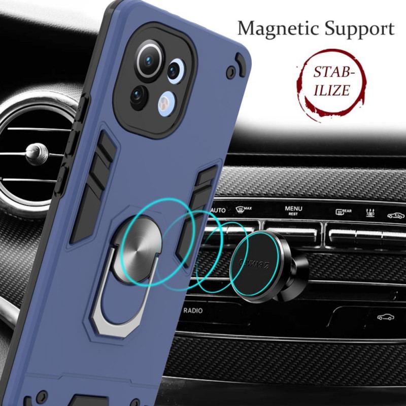 Capa Para Xiaomi Mi 11 (5G) Suporte De Anel Destacável Metálico