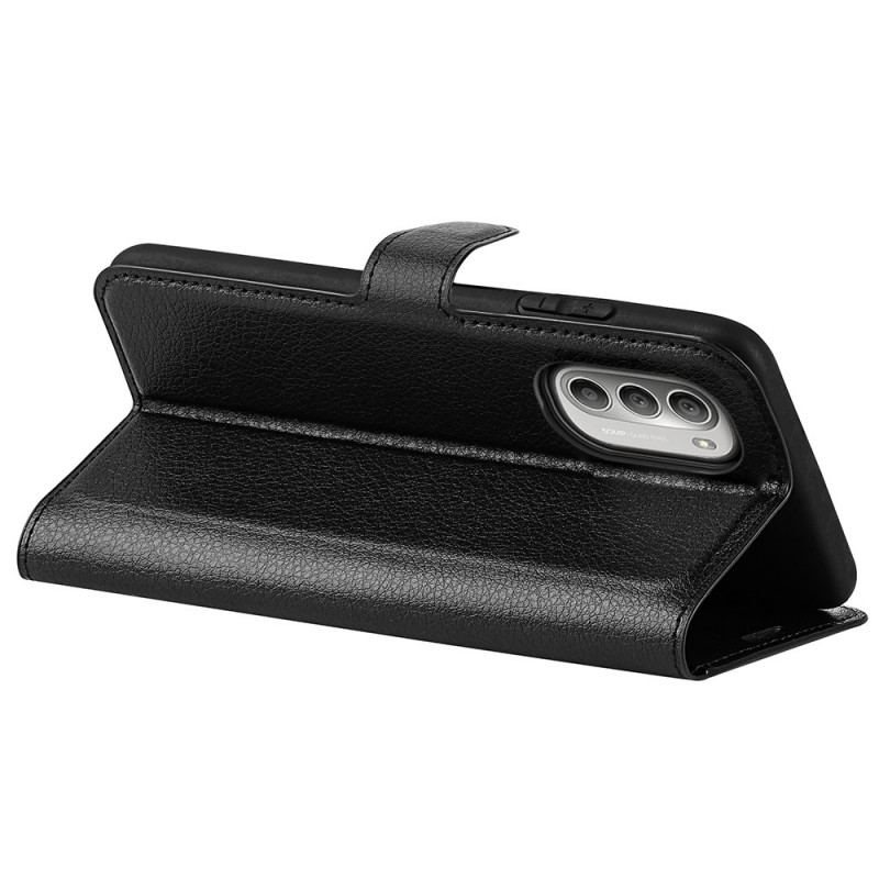 Capa De Couro Para Moto G51 5G Clássico