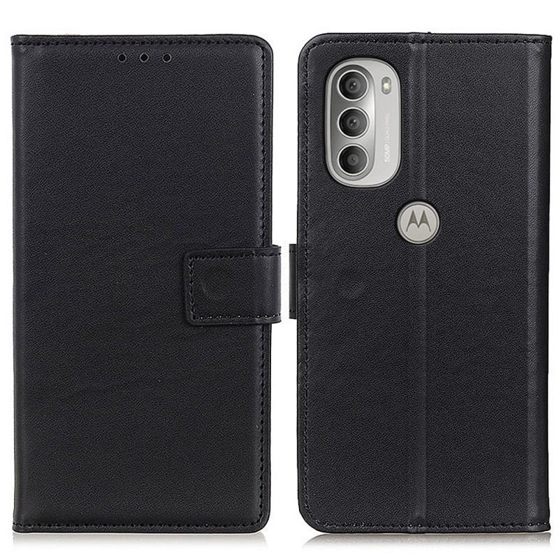 Capa Flip Para Moto G51 5G Couro Sintético Liso