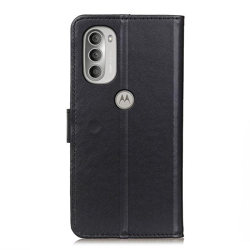 Capa Flip Para Moto G51 5G Couro Sintético Liso