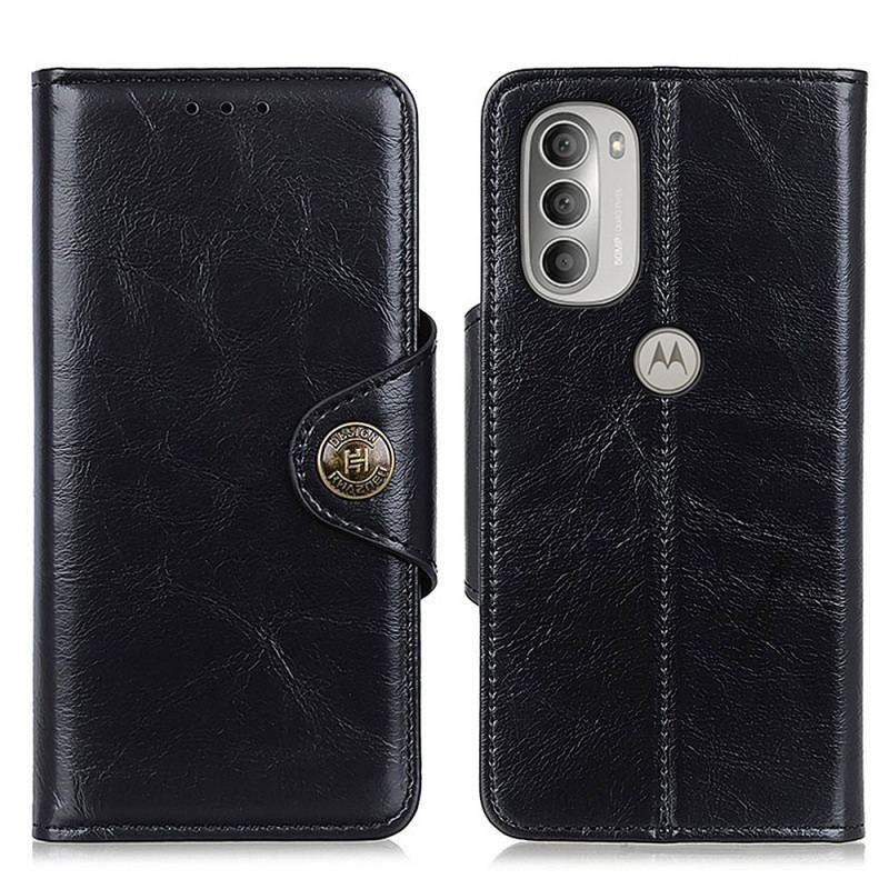 Capa Folio Para Moto G51 5G Khazneh