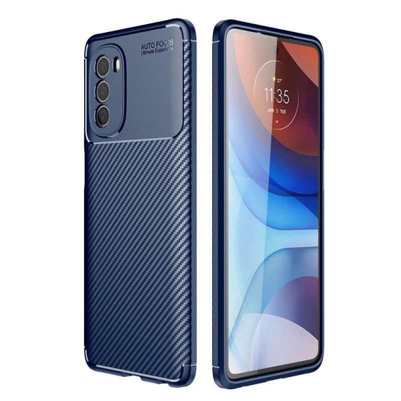 Capa Para Moto G51 5G Mangueira De Fibra De Carbono