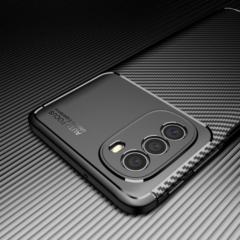 Capa Para Moto G51 5G Mangueira De Fibra De Carbono