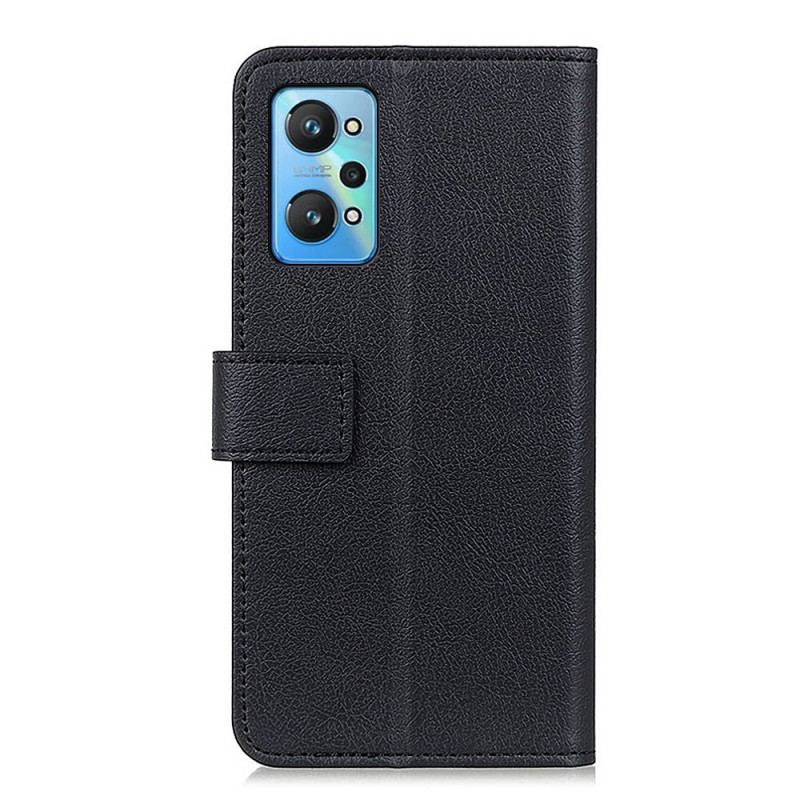 Capa De Couro Para Realme GT Neo 3T / Neo 2 Couro Sintético De Lichia Premium