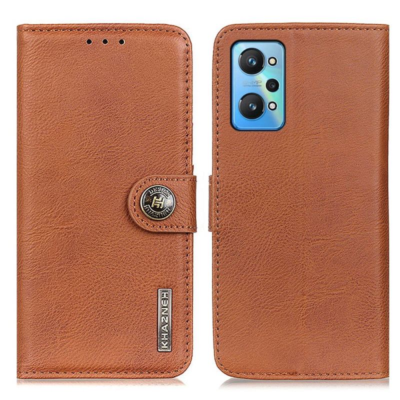 Capa Em Pele Para Realme GT Neo 3T / Neo 2 Imitação De Couro Khazneh
