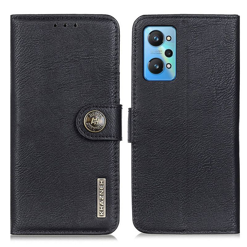 Capa Em Pele Para Realme GT Neo 3T / Neo 2 Imitação De Couro Khazneh