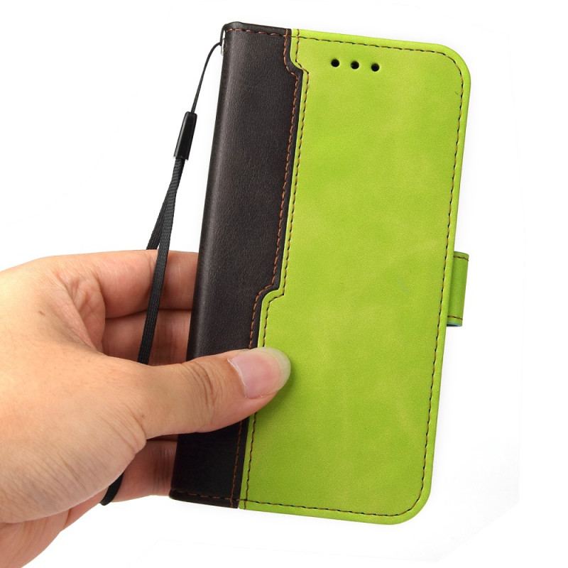 Capa Flip Para Realme GT Neo 3T / Neo 2 Dois Tons