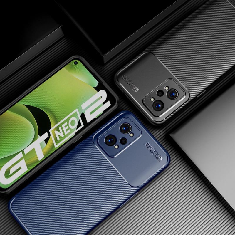 Capa Para Realme GT Neo 3T / Neo 2 Mangueira De Fibra De Carbono