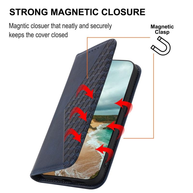 Capa De Celular Para Xiaomi Redmi Note 12 Pro Flip Estilo Couro Padrão 3d