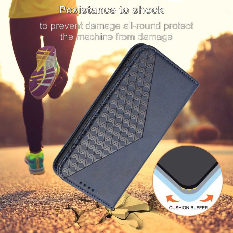 Capa De Celular Para Xiaomi Redmi Note 12 Pro Flip Estilo Couro Padrão 3d