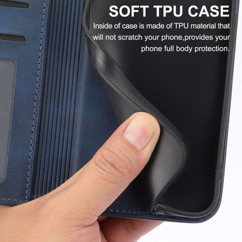 Capa De Celular Para Xiaomi Redmi Note 12 Pro Flip Estilo Couro Padrão 3d