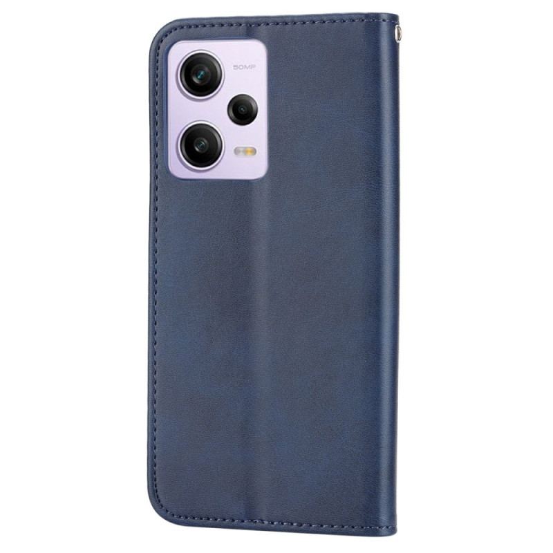 Capa De Celular Para Xiaomi Redmi Note 12 Pro Flip Estilo Couro Padrão 3d