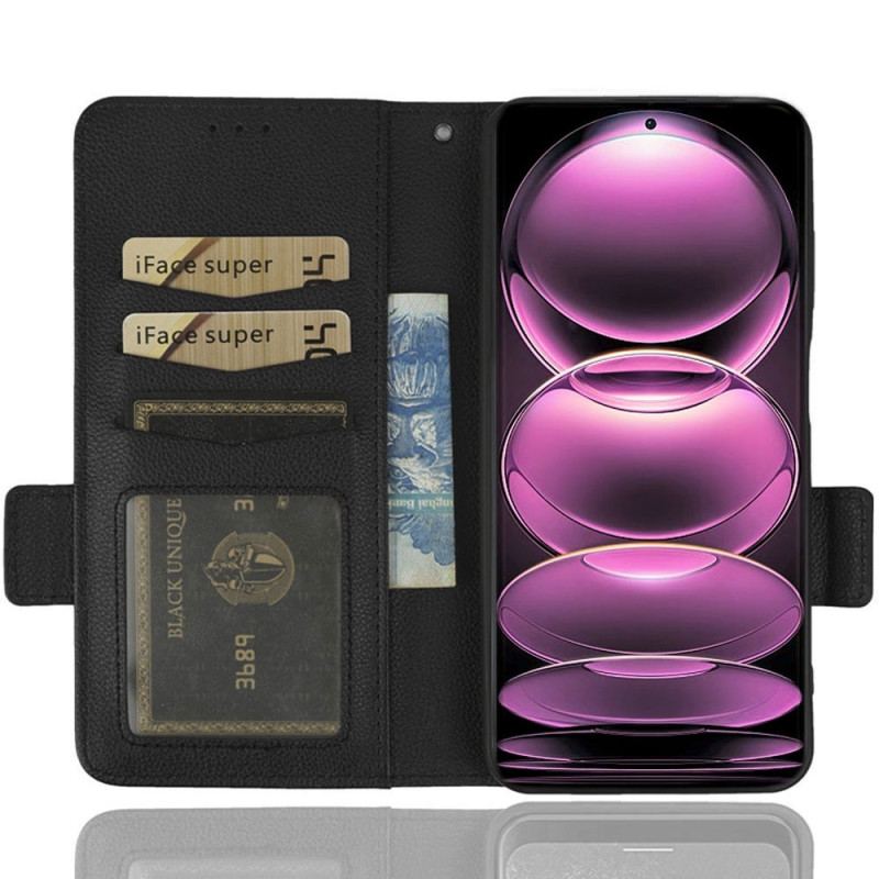 Capa De Couro Para Xiaomi Redmi Note 12 Pro De Cordão Tiras Finas