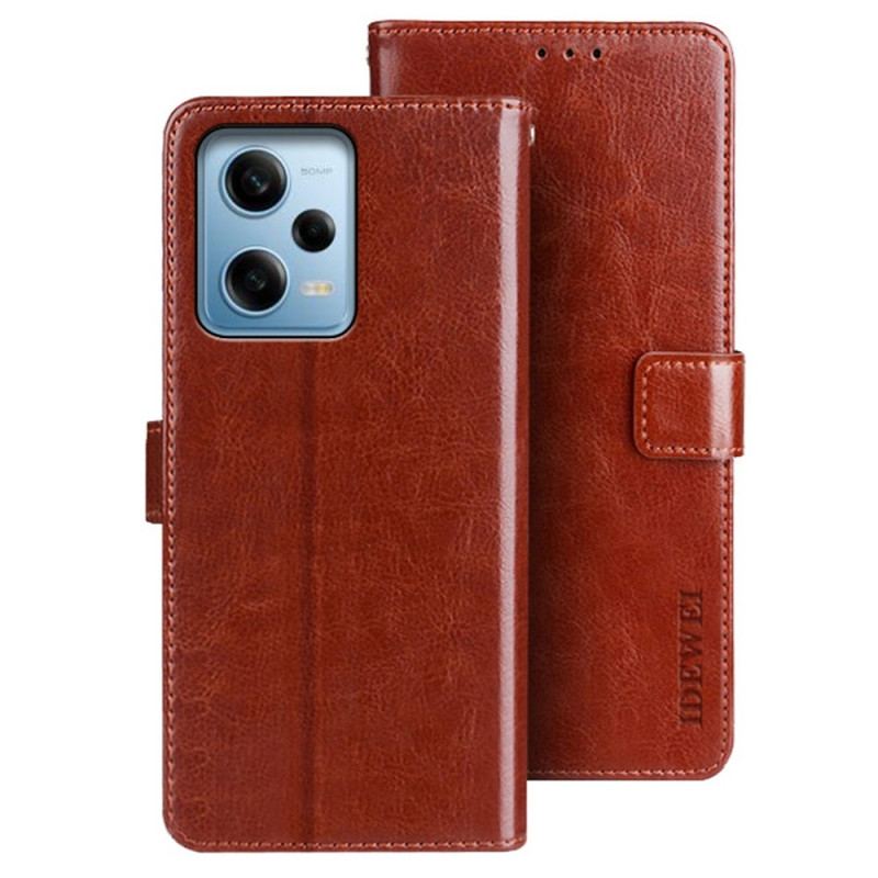 Capa De Couro Para Xiaomi Redmi Note 12 Pro Imitação De Couro Idewei
