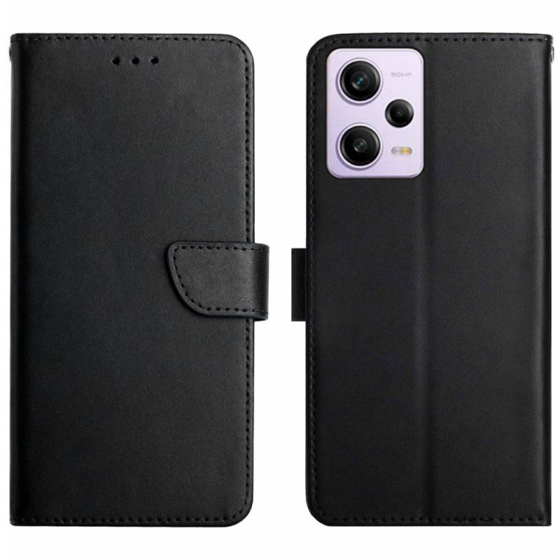 Capa De Couro Para Xiaomi Redmi Note 12 Pro Couro Napa Genuíno