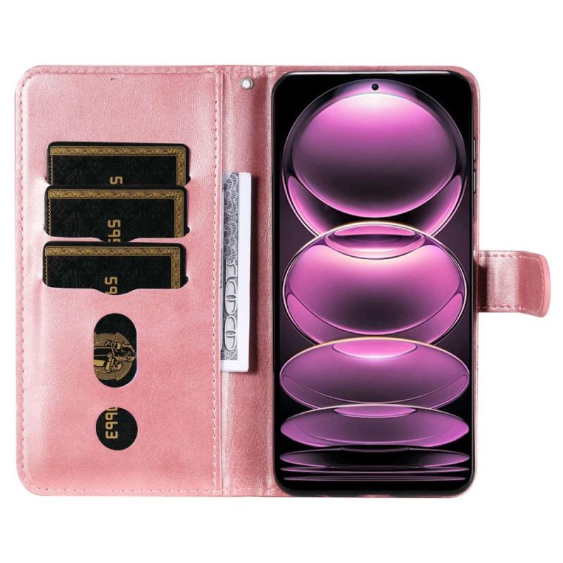 Capa Flip Para Xiaomi Redmi Note 12 Pro Carteira