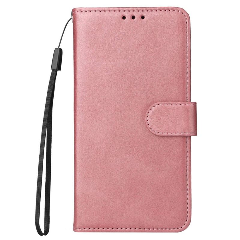 Capa Flip Para Xiaomi Redmi Note 12 Pro De Cordão Simples Com Alça
