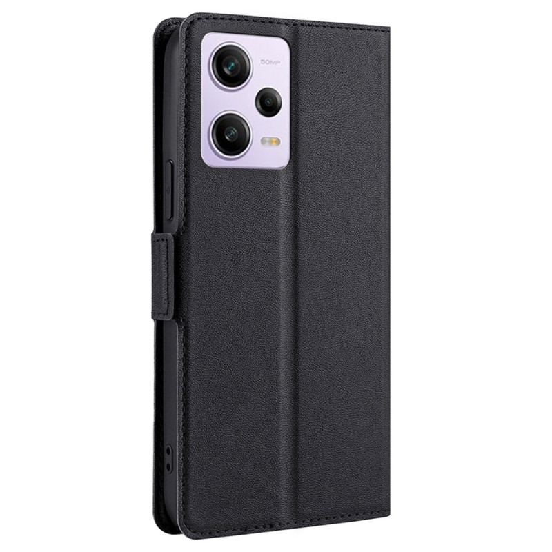 Capa Flip Para Xiaomi Redmi Note 12 Pro Fecho Duplo