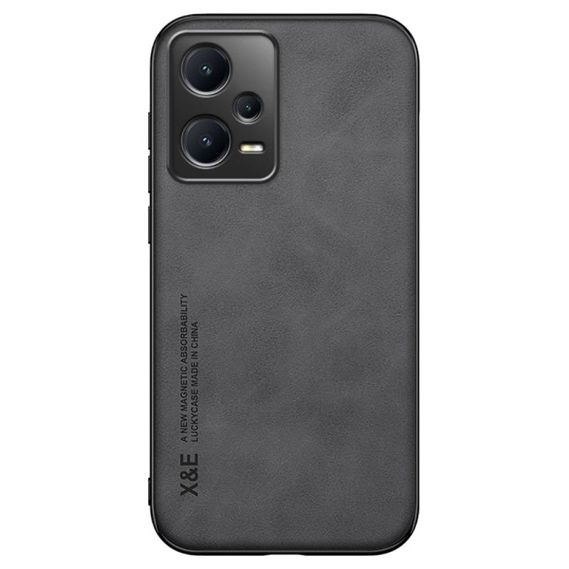Capa Para Xiaomi Redmi Note 12 Pro Couro Efeito Couro X&e