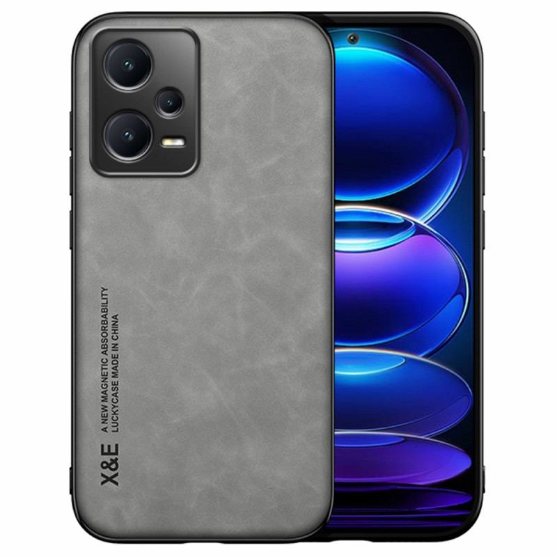 Capa Para Xiaomi Redmi Note 12 Pro Couro Efeito Couro X&e