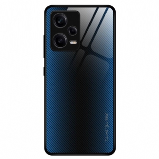 Capa Para Xiaomi Redmi Note 12 Pro Vidro Temperado De Fibra De Carbono