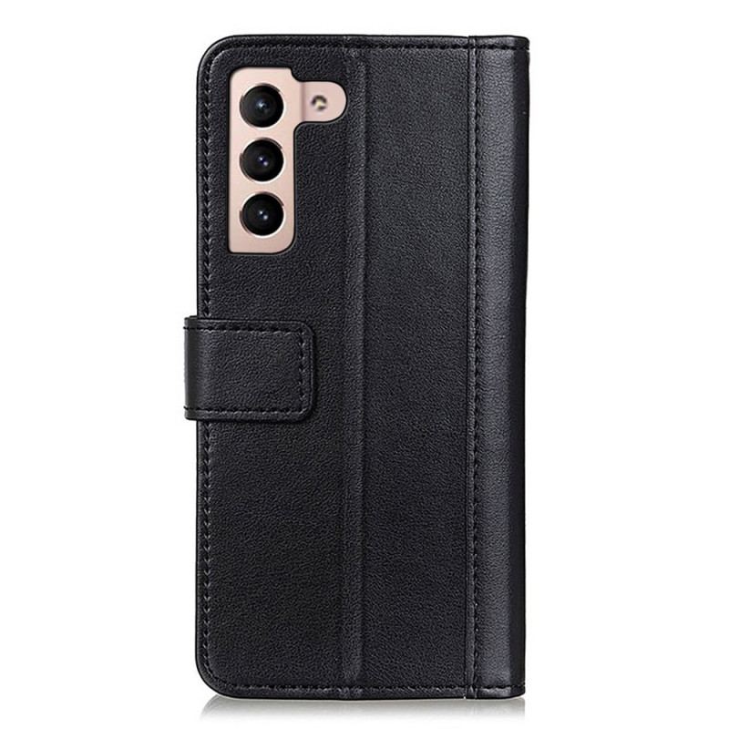 Capa De Couro Para Samsung Galaxy S23 5G Estilo De Couro