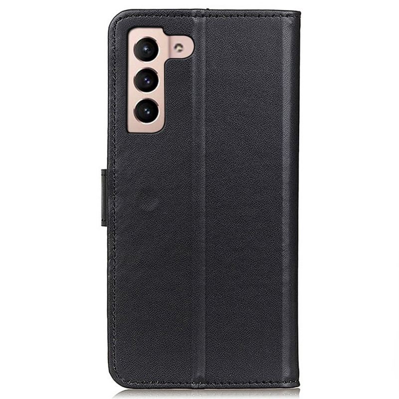 Capa De Couro Para Samsung Galaxy S23 5G Estilo De Couro
