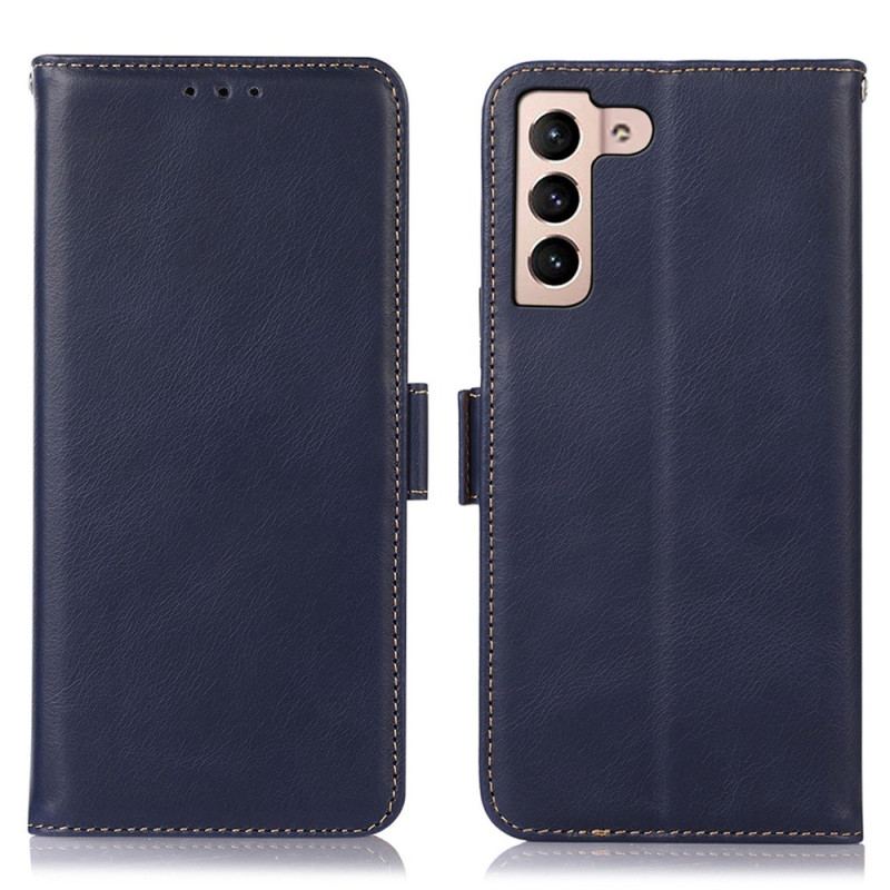 Capa De Couro Para Samsung Galaxy S23 5G Função Rfid De Couro Genuíno
