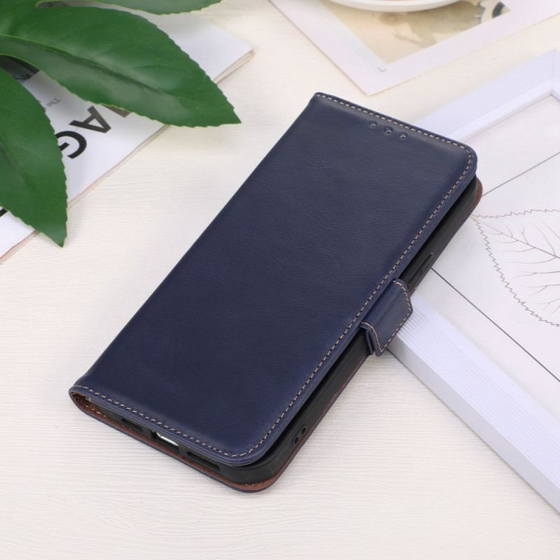 Capa De Couro Para Samsung Galaxy S23 5G Função Rfid De Couro Genuíno