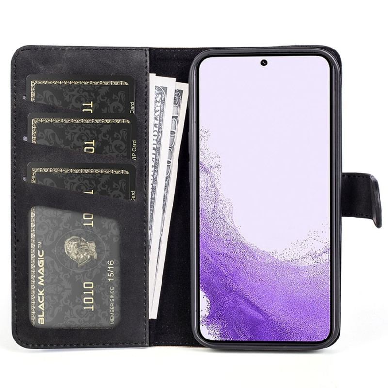 Capa De Couro Para Samsung Galaxy S23 5G Padrão Gráfico