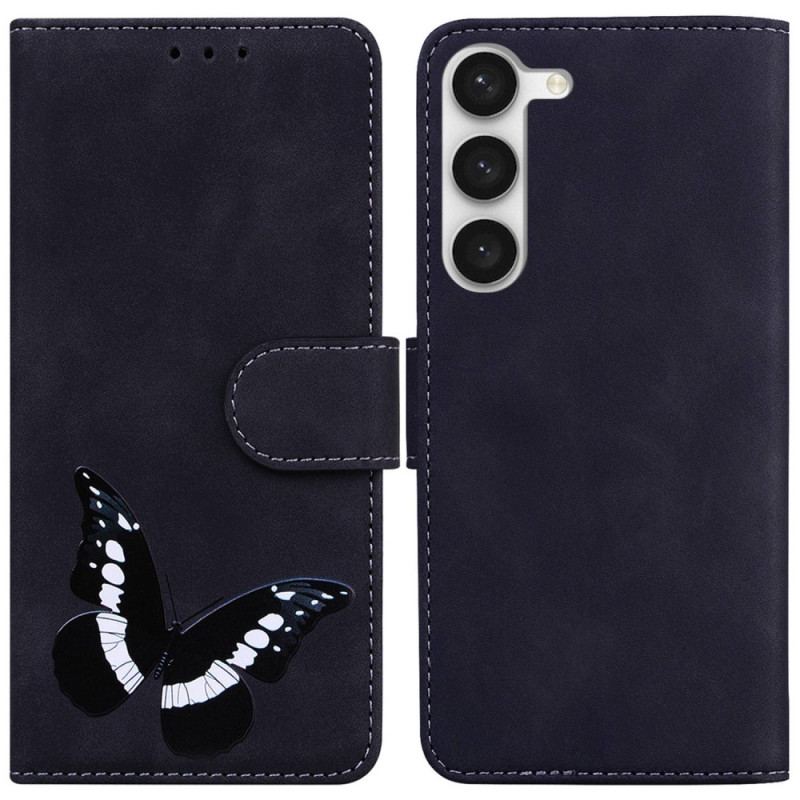 Capa Flip Para Samsung Galaxy S23 5G Borboleta